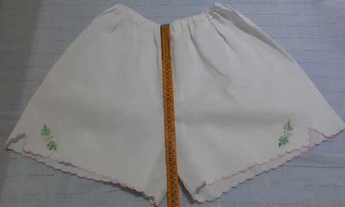 Antiguo Conjunto De Hilo Bordado Para Niña (Usado)