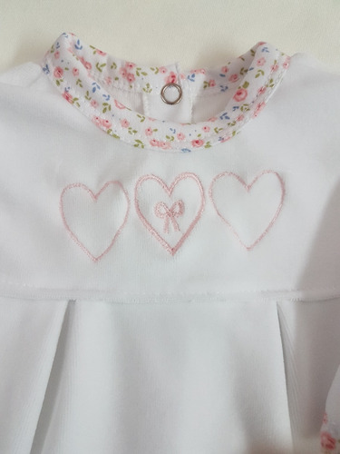 Vestido De Bebe En Plush De 0 A 3 Meses