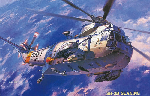 Hasegawa Hapt01 1:48 Escala Sh-3h Sea King Modelo Kit