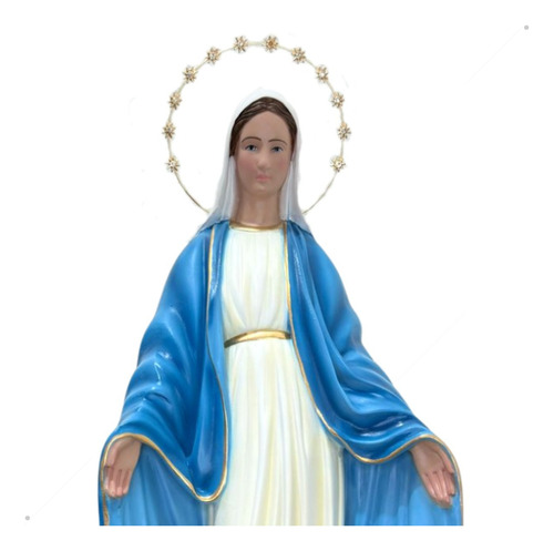 Nossa Senhora Das Graças Resina Com Auréola Folheada 50cm