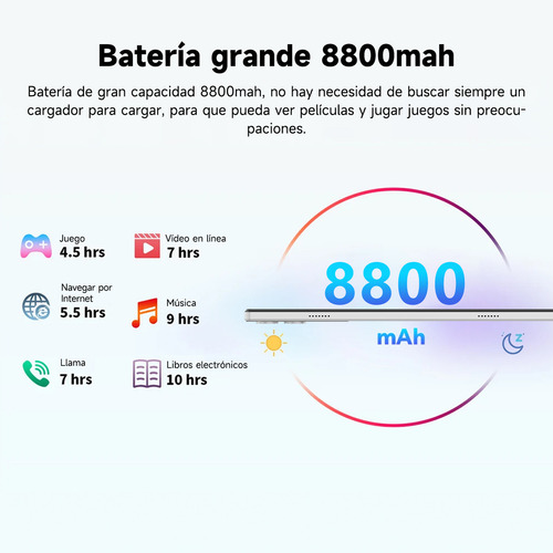 Tablet Hancdon S12 Full Band Doble Sim y Doble Espera con Wifi 5g Android 13 Almacenamiento 512gb Ram 12gb Negro