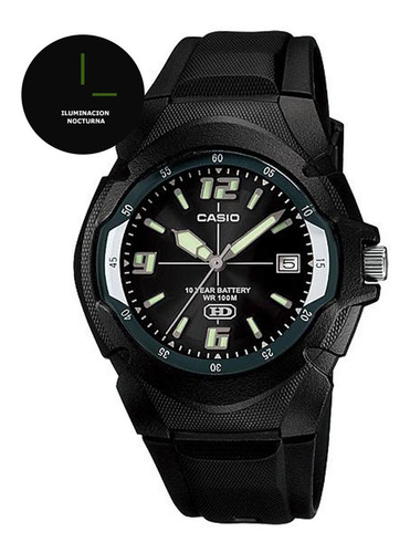 Reloj Casio Mw-600f Colores Surtidos/relojesymas Negro 1a