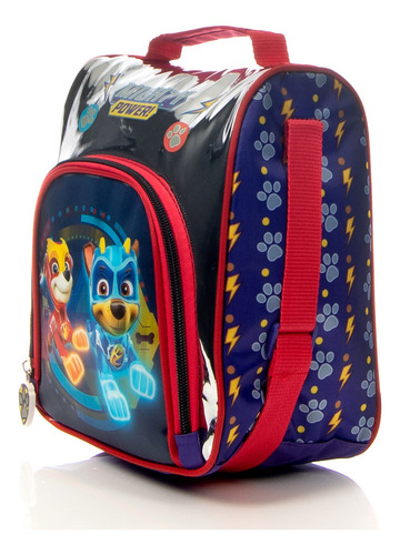 Lonchera Paw Patrol Movimiento Lenticular Chase Y Marshall Color Azul marino