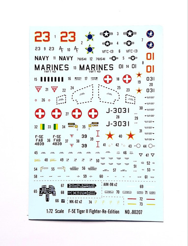 Avión F-5 E Tiger 2 1/72 Para Fam Molde Nuevo (Usado)