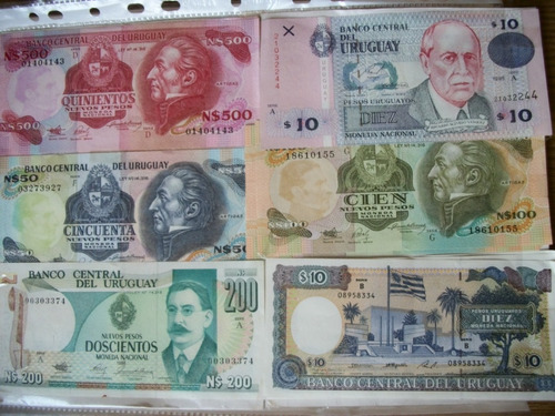 Billetes Antiguos De Uruguay Por Unidad O Por Lote  Consulte