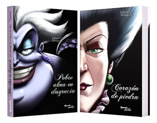 2 Libros Villanos Disney  Úrsula + Corazón De Piedra
