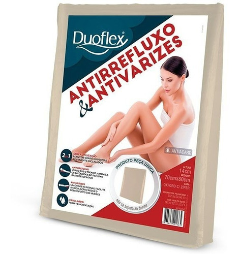 Respaldo Almohada Antirreflujo Anti Varices Duoflex C/funda