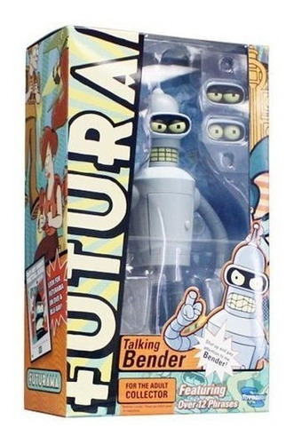 Talking Bender - Miniatura Imp. Com Voz Toynami Futurama