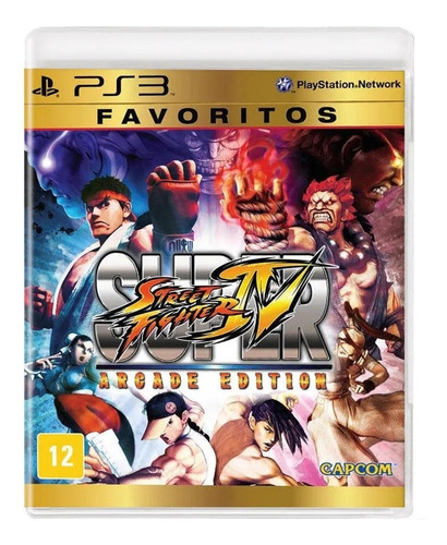 Jogo Midia Fisica Super Street Fighter Iv Arcade Edition Ps3