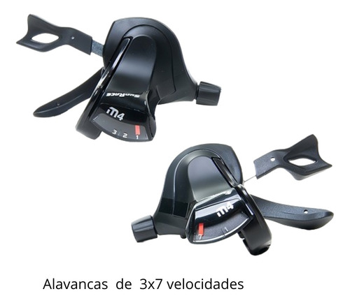 Alavanca Passador Trocador De Marchas 21v Sunrace Sem Manete