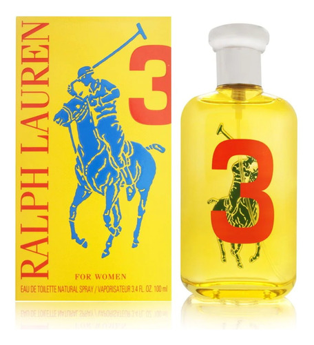 Perfume Polo Big Pony 3 Yellow Ralph Lauren 100ml Damas