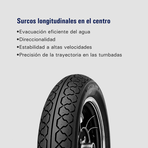 Cubierta Metzeler 3.00 18 Perfect Me77 Guerrero Gmx 150