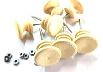Comprar 100 Tiradores De Madera Puertas Cajones Herraje Manija  3,5