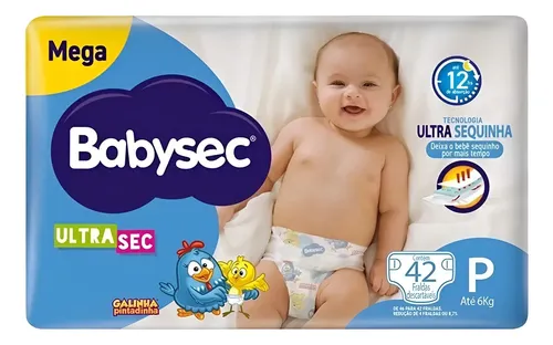 Fralda Babysec Galinha Pintadinha Ultrasec P 42 Unids P Sem Gênero