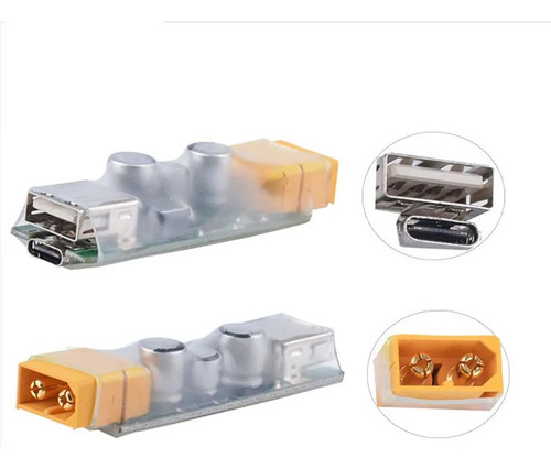 Cargador Para Dispositivos Desde Una Batería Lipo 3-6c Xt60