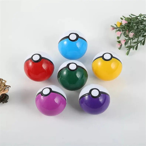 25 Pokebolas De 4.5 Cm Para Juegos Y Decoración Anime Cumple