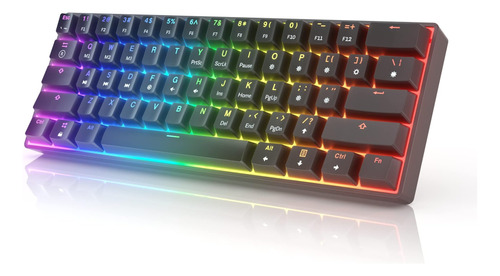 Hk Gaming Gk61s Teclado Mecánico Juegos 61 Teclas Multicolor