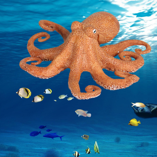 3x Figuras Realistas De Polvo De Animais Marinhos De