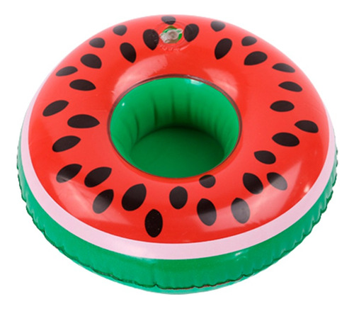 Portavaso Inflable Flotador Soporte Bebidas Alberca Sandia