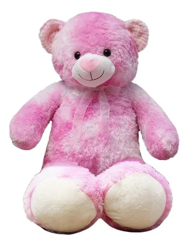 Oso De Peluche Grande Gigante Amor 90cm Pelucheria Color Fucsia