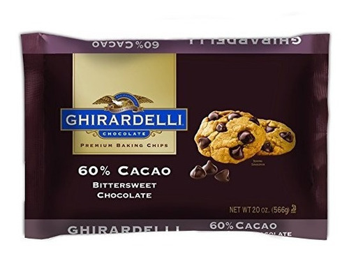Ghirardelli Chocolate Amargo Para Hornear Chips, 20 Onzas.