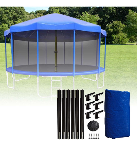 Juego De Dosel De Trampolín Para 6 Pies Y 6 Varillas