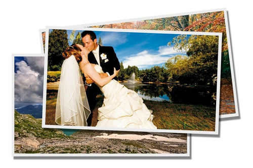 Papel Fotográfico 120g A4 Glossy Branco 100 Folhas Brilhante