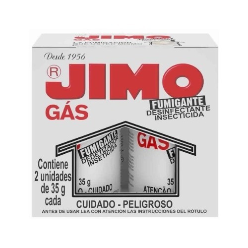 Jimo Bomba Humo Gas Fumigacion 2 Tubos 35 Gs. Ferreplus 