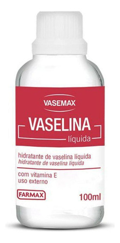 Hidratante De Vaselina Liquida Vasemax 100ml Farmax