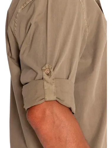 Camisa Algodón Orgánico Hombre Leeds Verde Rockford