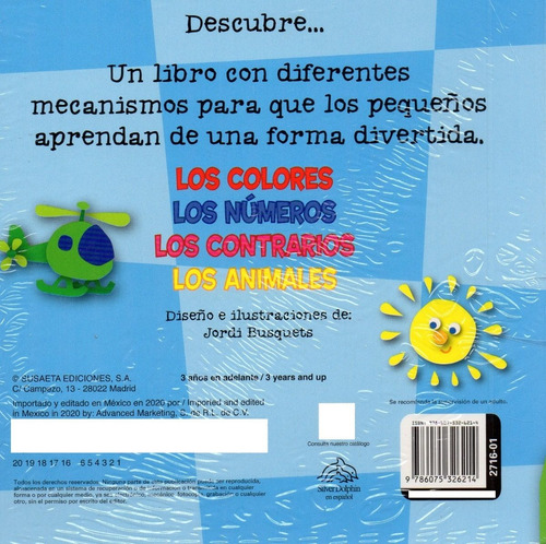 Imagen 2 de 2 de Descubre Los Colores - Libro Con Mecanismos Interactivos -