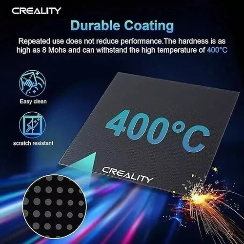 Cama Vidrio Original Creality Carborundum 235*235 4mm