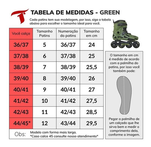Imagem 4 de 6 de Patins Traxart Green Inline Adulto Profissional Abec-9 Nf