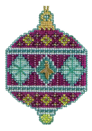 Berry Beaded Punto Cruz Diseño Ornamento Kit Mill Hill Joya