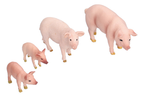 Juego De Modelos De Animales De Granja Con Forma De Juguete