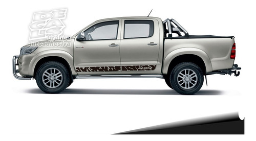 Calco Toyota Hilux 2005 - 2015 Rst Juego Con Portón