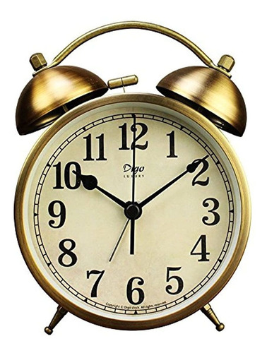 Reloj Despertador Con Doble Campana, De 4 Pulgadas