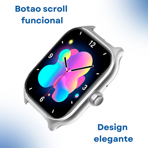 Smartwatch Mw I8 Pro Max Chamadas Esportes Ecg Bluetooth Caixa Branco