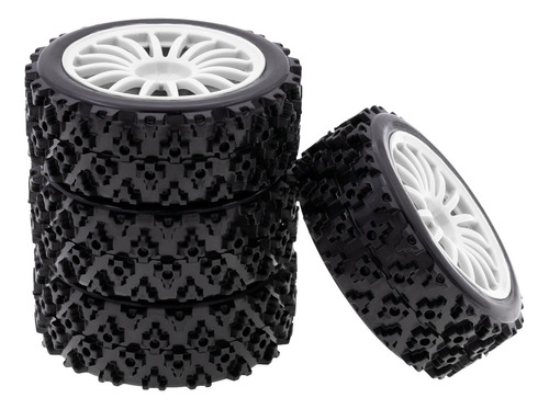 Pneu De Borracha De Rodas 72x45x26mm Para Xv-01 Xv01 4 Pçs