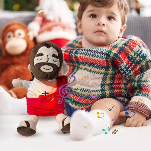 Wa 2 Piezas Juguete De Peluche De Jesús Que Respiras Con