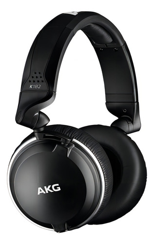 Auriculares profesionales de monitoreo cerrado Akg K182, color negro