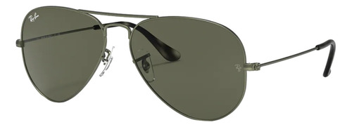 Ray-Ban Aviator Classic RB3025 - Green - Cristal - Clásica - Polished green metal - Metal - Polished green metal - Metal - Standard