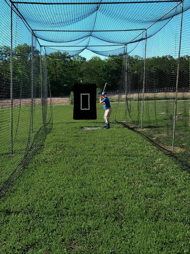 Genial Red Para Jaula De Bateo De 70 Pies! Para Beisbol Atec