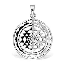 Comprar Colgante Talismán Geometría Sagrada Sri Yantra Plata Ley 925
