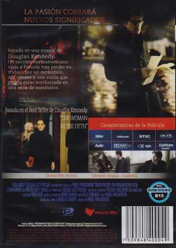 Oculta Pasion The Woman In The Fifth Pelicula Dvd