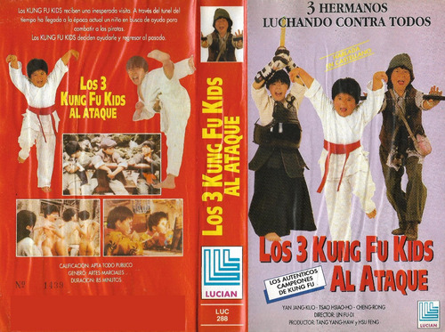 Los 3 Kung Fu Kids Al Ataque Vhs En Castellano