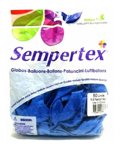 Paq X12 Bombas R-9 Sempertex Azul