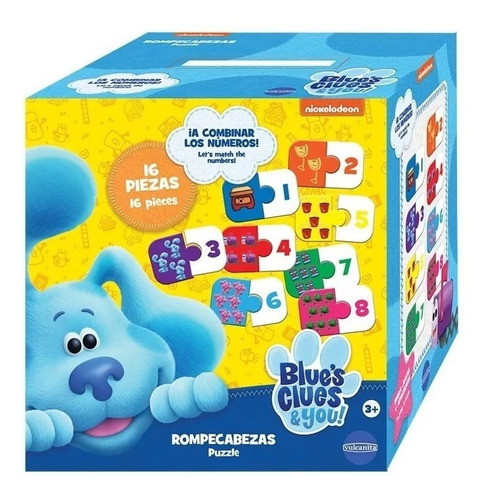 Rompecabezas Puzzle - Blue's Clues & You 16 Piezas Vulcanita