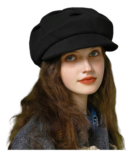 Joralion Gorra Newsboy Mujer Boina Lana Elegante, Gorro Moda