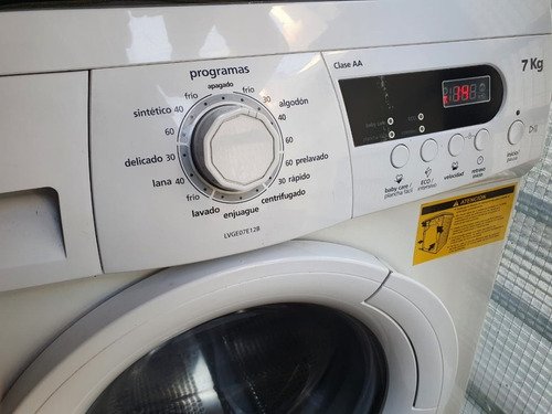 Lavarropas General Electric Lvge07e12b 7kg -usado Como Nuevo